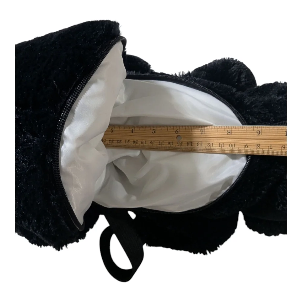 Unipak Kid's Black Bear Plush Backpack